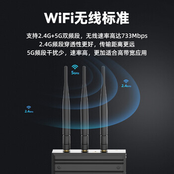 移星（MoweStar）无线双频路由器2.4G+5GWiFi导轨式无线客户端工业网桥高速穿墙无线AP/中继/桥接/VNP网关 VS705WD