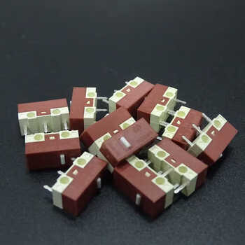 华诺huano微动开关 鼠标无声按键 维修配件 长方形三针脚 huano微动 5