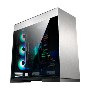 几何未来（GeometricFuture）M8达摩银色电脑机箱(E-ATX主板/双360冷排/支持4070显卡/铝合金/TypeC接口)