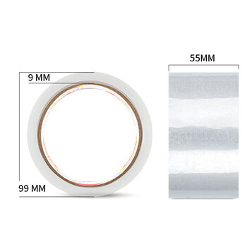 得力（deli） 30282透明封箱胶带仓库打包胶布带 55mmx60yx45um 6卷/筒