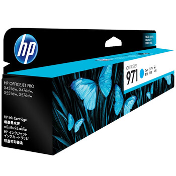 HP  971 CN622AA   Officejet 青色墨盒（适用X451dn/X451dw/X551dw/X476dn/X476dw/X576dw）
