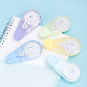 得力（deli）(deli)100米马卡龙顺滑修正带 不易断带改正带 流畅不卡带涂改带  5只装修正带 