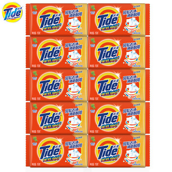 汰渍全效洁净洗衣皂116g*10块 温和去渍不伤手 肥皂透明皂 内衣可用 汰渍全效洁净洗衣皂116g*10块 温和去渍不伤手 肥皂透明皂 内衣可用