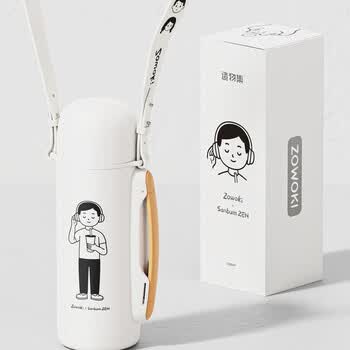 造物集 小满旅行壶 316不锈钢 白色小雅1200ml G9-1200