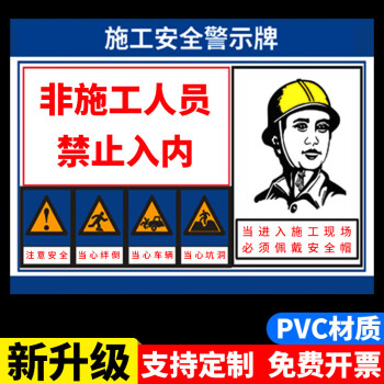 安全防護用品佩戴示意圖施全標識牌工地安全標誌牌貼紙定做裝修現場