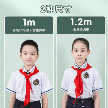 晨光生活文具小学生红领巾国标加厚涤纶红领巾标准耐变色透气速干批发学习用品1米2/1条ASCN9523 晨光生活文具小学生红领巾国标加厚涤纶红领巾标准耐变色透气速干批发学习用品1米2/1条ASCN9523