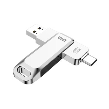 DM大迈 512GB Type-C USB3.1 手机U盘 金属PD168 双接口手机电脑两用优盘
