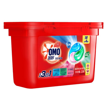 奥妙（OMO）洗衣凝珠 清新桉树231G+除菌除螨洗衣液400G*7+洗衣机清洁剂375G