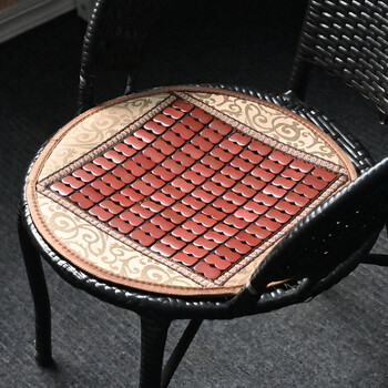 夏季麻将席圆形坐垫夏季藤椅小圆形坐垫麻将凉席圆凳子夏天电脑竹垫