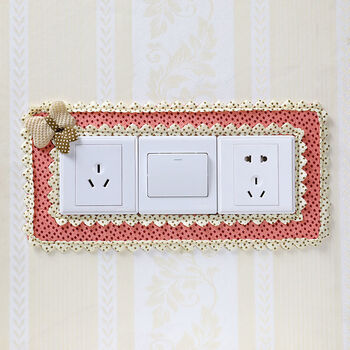 开关套单开双开三开布艺开关贴墙贴防污墙壁插座贴开关装饰套保护套