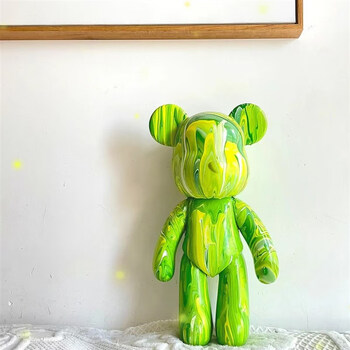 流体熊网红情侣节日纪念品创意涂鸦礼物送女友客厅卧室大摆件 夏日