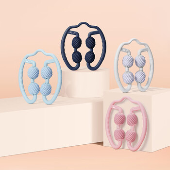 Keep环形按摩器泡沫轴滚轮消肌肉瑜伽夹腿肩颈手臂放松 暗夜蓝