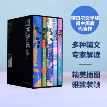 黑塞作品集共6册精神与爱欲+悉达多+荒原狼+德米安+克林索尔的