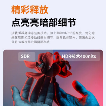 联想来酷27英寸 4K IPS HDR技术 低蓝光不闪屏 Type-C 65W反向充电 旋转升降办公显示器M2732PL