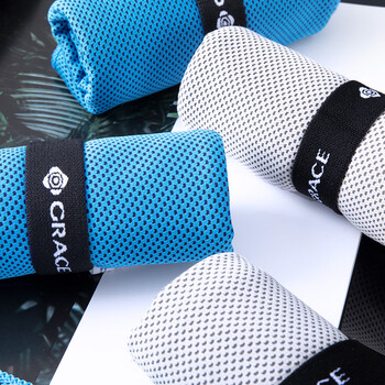 洁丽雅（Grace）凉感运动抗菌毛巾健身房男女成人速干吸汗跑步手腕面巾单条装