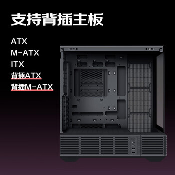 先马（SAMA）境界Magic 黑色 ATX海景房 游戏电脑台式机箱 6.2高清屏/声控机箱/背插主板/双360水冷位/Type-C