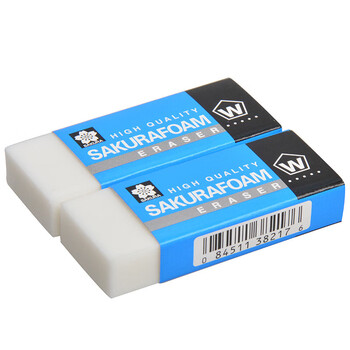 樱花（SAKURA）橡皮擦学生考试美术绘图 中号20块（整盒装）中秋国庆礼物XRFW-100*20日本进口文具素描