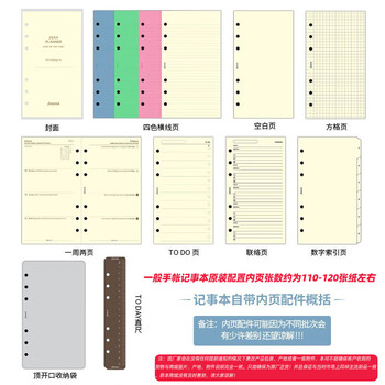 Filofax英国进口2026年内页日程本真牛皮日记本商务办公笔记活页本手帐lockwood系列A6石灰色手帐款022663