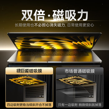 绿巨能（llano）适用苹果笔记本电脑防窥膜 MacBook Pro14.2英寸屏幕磁吸防窥片M4屏幕膜隐私保护膜A3112