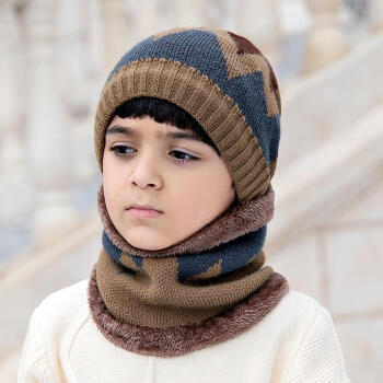 儿童帽子秋冬2021亲子毛线帽刺绣字母冬季保暖针织帽312岁男孩帽子