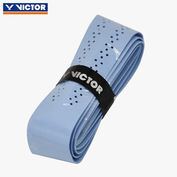 威克多VICTOR 胜利羽毛球拍龙骨手胶防滑透气吸汗带GR234-F 单只 浅蓝色