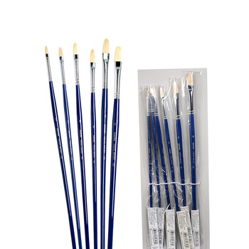 【全网低价】樱花(SAKURA)猪鬃油画画笔榛型套装水粉画水彩丙烯颜料美术画笔学生初学者美术专用 VB13301-6P美术写生