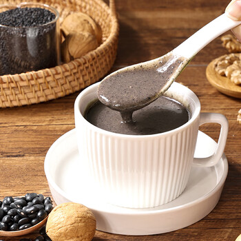 燕之坊黑芝麻糊米糊500g核桃芝麻黑豆粉五黑营养早餐冲饮即食速食代餐粉