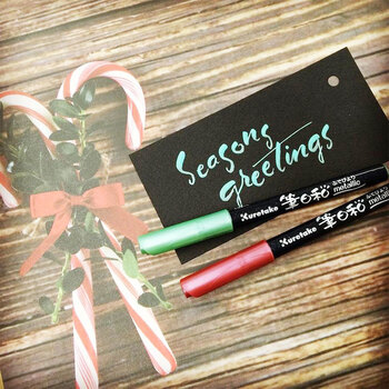 吴竹(KURETAKE)笔日和金属色软头笔毛笔美术绘画手帐水彩笔CBK-55ME-101水彩笔 吴竹(KURETAKE)笔日和金属色软头笔毛笔美术绘画手帐水彩笔CBK-55ME-101水彩笔