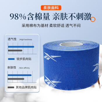 锐步肌肉贴运动胶带肌贴膝盖自粘弹力绷带肌内效贴脚裸肌肉拉伤酸痛贴