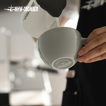 MHW-3BOMBER轰炸机[礼物]咖啡杯火星陶瓷杯拿铁拉花杯浓缩高级感新婚礼物