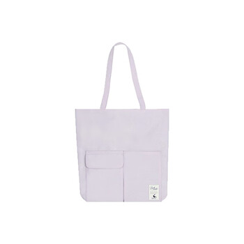 国誉Littlewoods系列托特包便携时尚帆布袋手提袋电脑包大容量单肩包办公用品 鸢尾紫 1个 WSG-KBN03LV