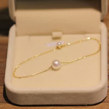 单颗进口珍珠手链【图片 价格 品牌 报价】-京东