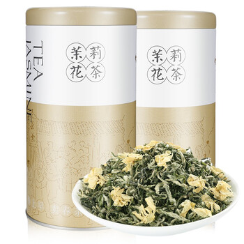 春上早茉莉花茶 2025新茶特级飘雪浓香型茉莉毛尖四川花茶叶散罐装125g 春上早茉莉花茶 2025新茶特级飘雪浓香型茉莉毛尖四川花茶叶散罐装125g