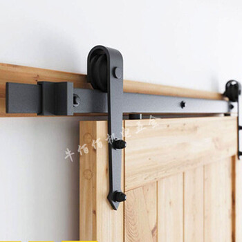 谷仓门吊轨轨道推拉玻璃门厨房卫生间移门滑轨北欧配件全套定制hxm