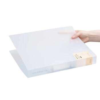 齐心(Comix)两孔夹文件夹 2孔文件夹活页打孔A4文件夹 D型二孔 1只装25mm A4 透明A5625