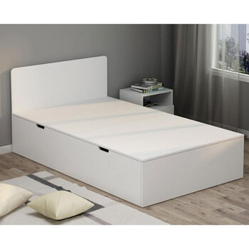 气压单人床侧开高箱式省空间带储物收纳拼接双人18米硬板床定制平床