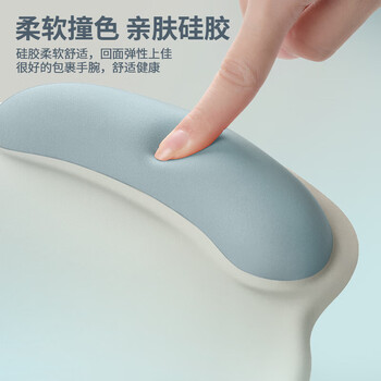 BUBM护腕鼠标垫女手腕垫手托创意简约笔记本电脑鼠标腕托防滑鼠垫护手护腕硅胶鼠标垫 晴空祥云