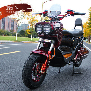双人踏板电动车成人电动摩托车可上牌酒红色豪华版60v32a电池全国联保