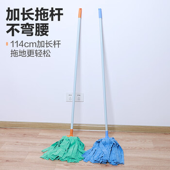 茶花 拖把清洁墩布超细纤维吸水拧水布条拖布拖地神器 绿色*
