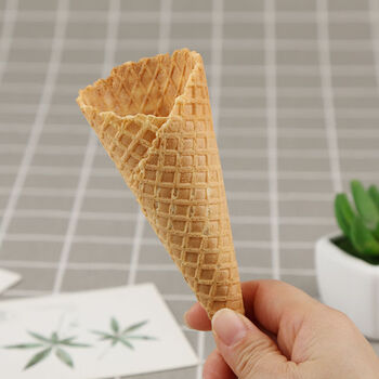 恒愎冰淇淋蛋筒甜筒脆皮冰激凌脆皮筒蛋卷筒雪糕装饰 迷你小蛋筒原味