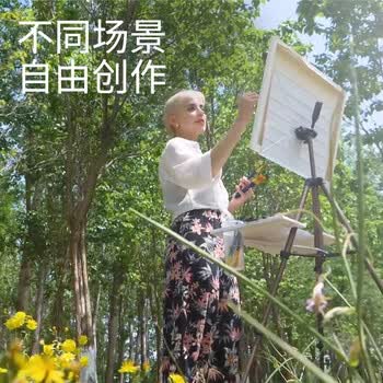 美迪恩水彩画架写生专用绘画套装铝合金画架画板可折叠多功能架子伸缩调节支架式便携素描三脚架