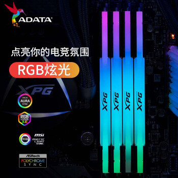 威刚 (ADATA) 龙耀 64GB(32G×2) DDR5 6000 CL30 海力士A die颗粒 电竞RGB内存条 XPG D500G 釉白