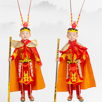 休闲 美猴王孙悟空衣服演出服 孙悟空衣服服装美猴王孙行者的套装