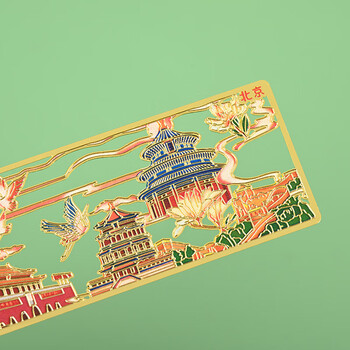 优学库 城市礼盒书签 旅游纪念品中国风金属书签文创纪念品 杭州 伴手礼