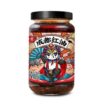 仲景成都红油220g油泼辣子红油辣椒油香辣调味凉拌菜凉皮厨房调料仲景