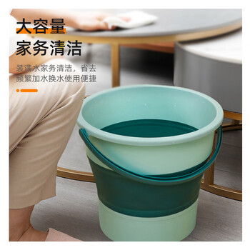 本迪车载户外储水桶17L单个折叠钓鱼桶旅行洗车家用便携泡脚桶大水桶