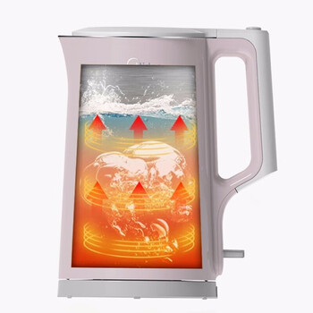 美的（Midea）电热水壶 家用烧水壶开水壶 1.7L大容量 双层防烫快速沸腾自动断 MK-HJ1722