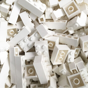 积木3001配件3003零件2x4基础件散装称斤500克混装各类基础白色500g