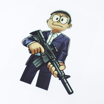 gta5个性游戏搞笑大熊机器猫个性反光r星摩托车电动动漫汽车贴纸大雄