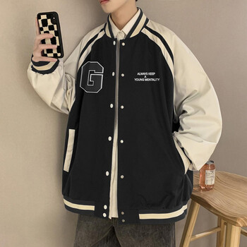 卡度顿 适合中学生高中生大学生男生穿的男韩版潮流开衫夹克秋季百搭